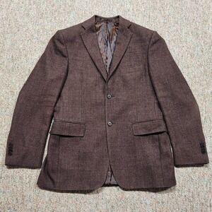 Mads Norgaard Blazer Men Size 38 Brown Birdseye Two Button Sport Coat Loro Piana